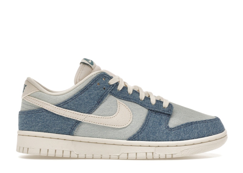 Pre-owned Nike Dunk Low Denim (women's) Sneakers In Smokey Blue/denim Turquoise/ochre In Multi