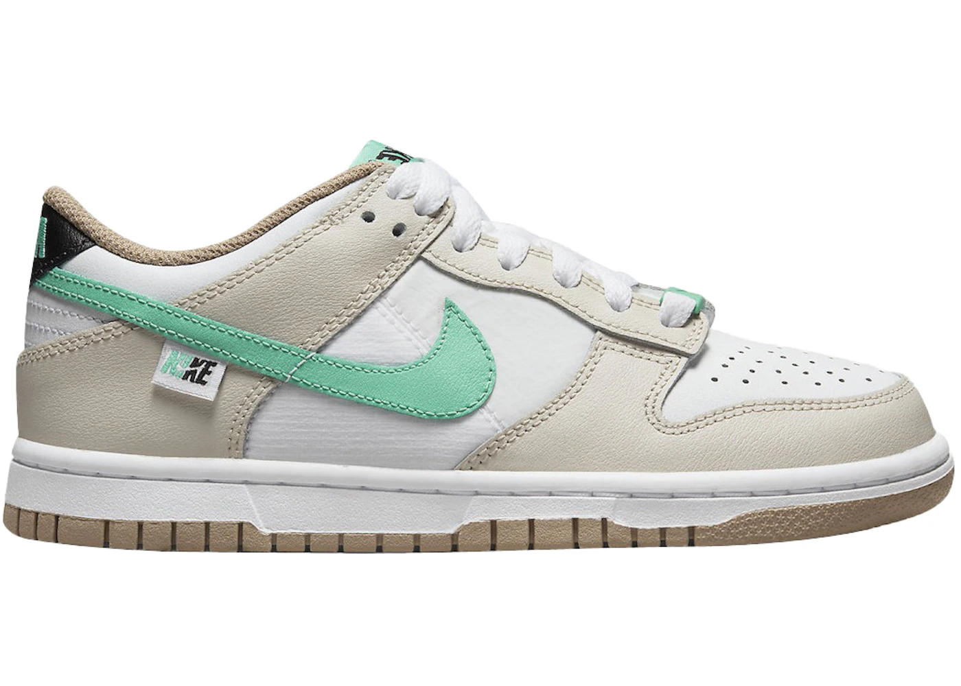 Nike Dunk Low Split Seam White Tan Mint (GS) DX6063-131 US