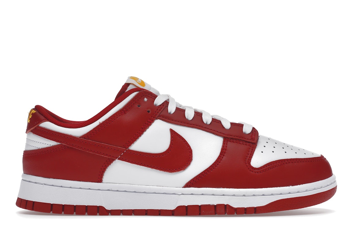 Pre-owned Nike Dunk Low Usc In White/gym Red-yellow