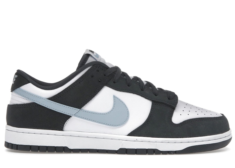 Men's Nike Dunk Low Sneakers in White/Anthracite/Light Armoury Blue