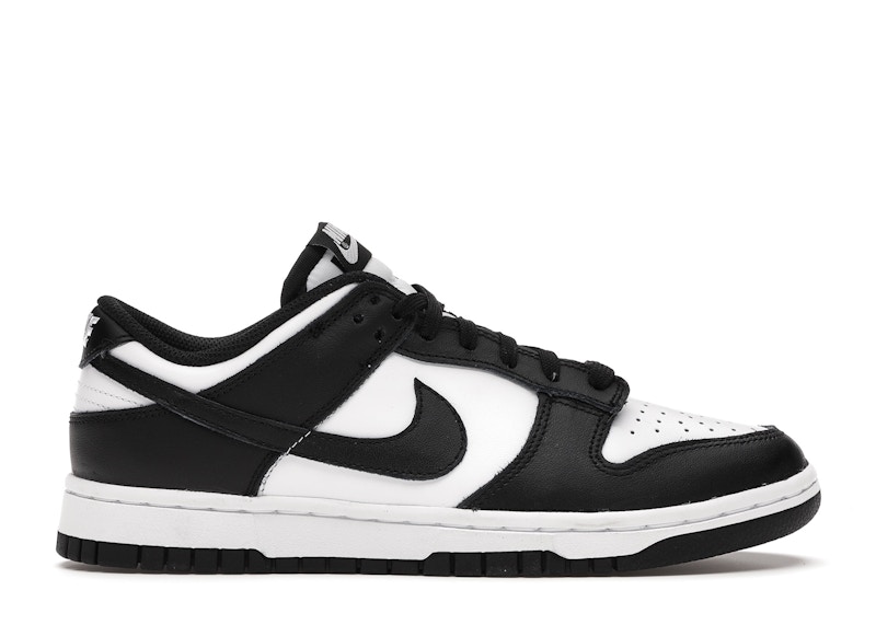 nike dunk low black and white women's