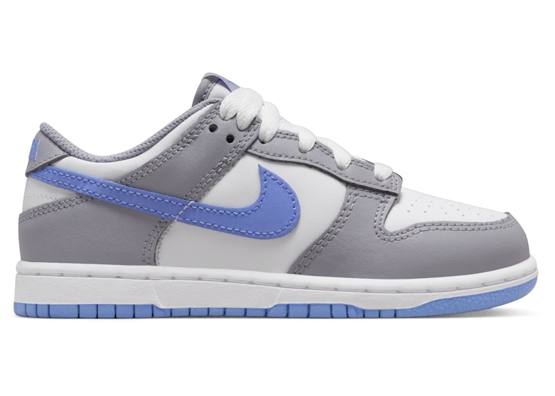 Pre-owned Nike Dunk Low Sneakers In White/cement Grey/royal Pulse