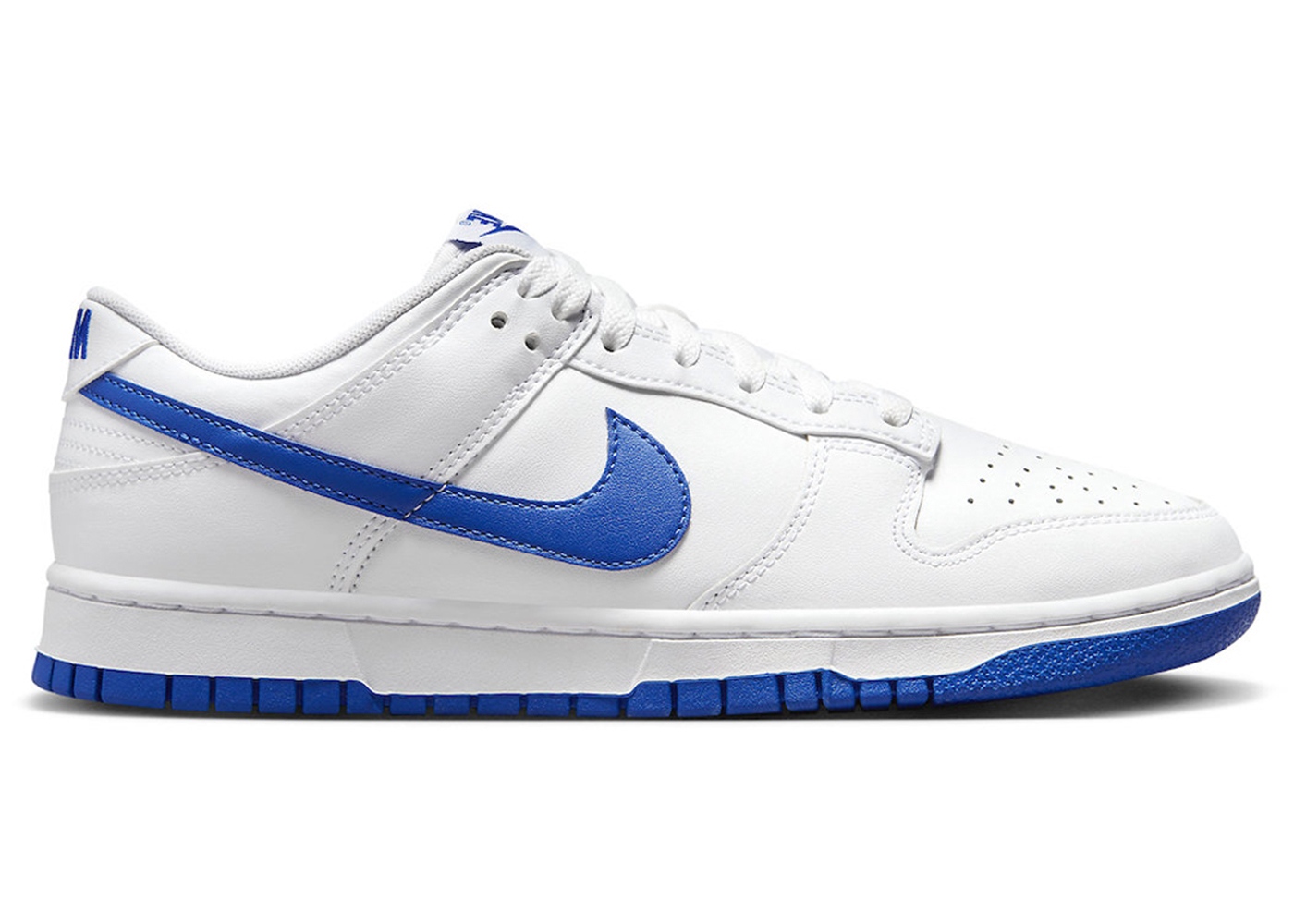 Nike Dunk Low White Hyper Royal Men's - DV0831-104 - US