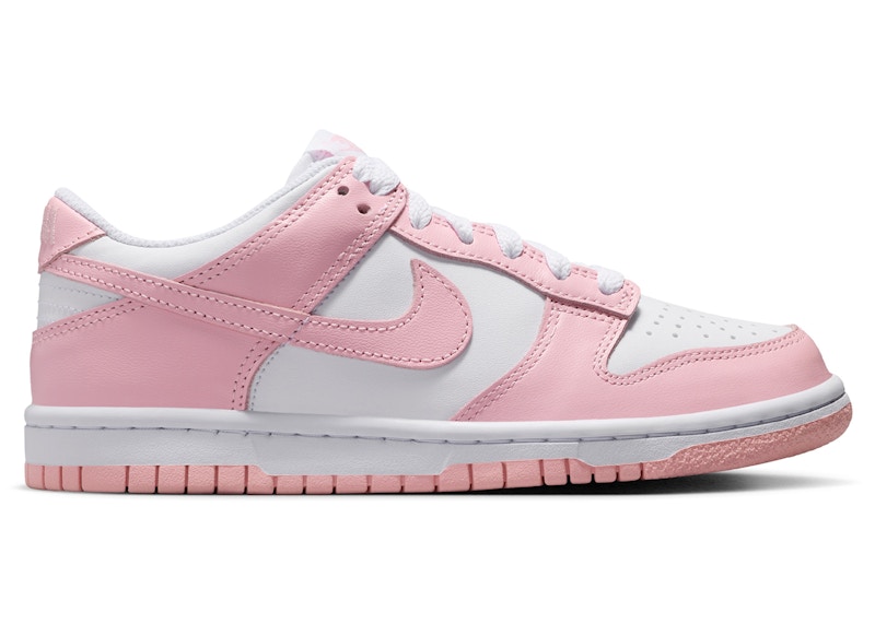 Pre-owned Nike Dunk Low Medium Soft Pink Sneakers In White
