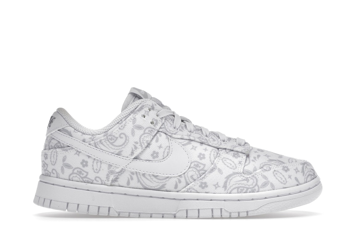 Pre-owned Nike Dunk Low White Paisley (women's) In White/grey Fog-white