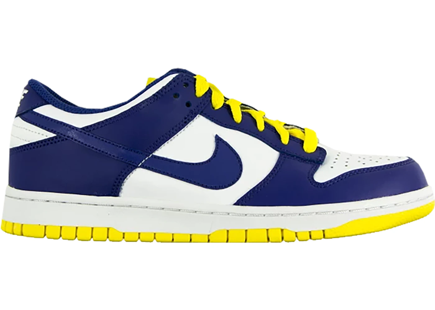 Nike Dunk Low White Wicked Purple Vibrant Yellow Women s