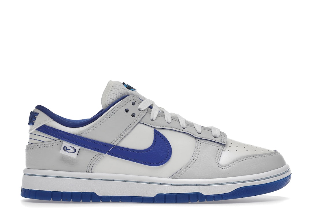 Pre-owned Nike Dunk Low Worldwide White Blue (women's) In White/royal Blue/light Grey