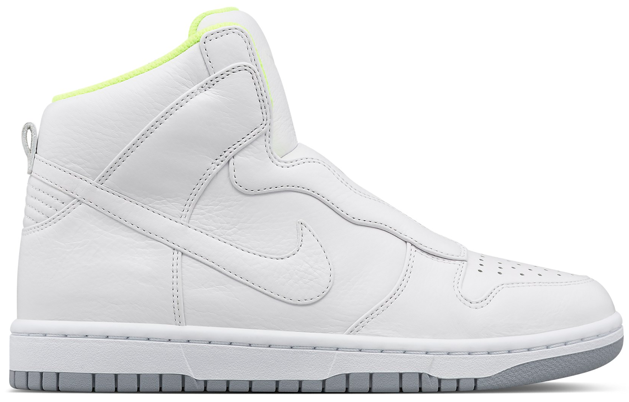 nike dunk high lux white