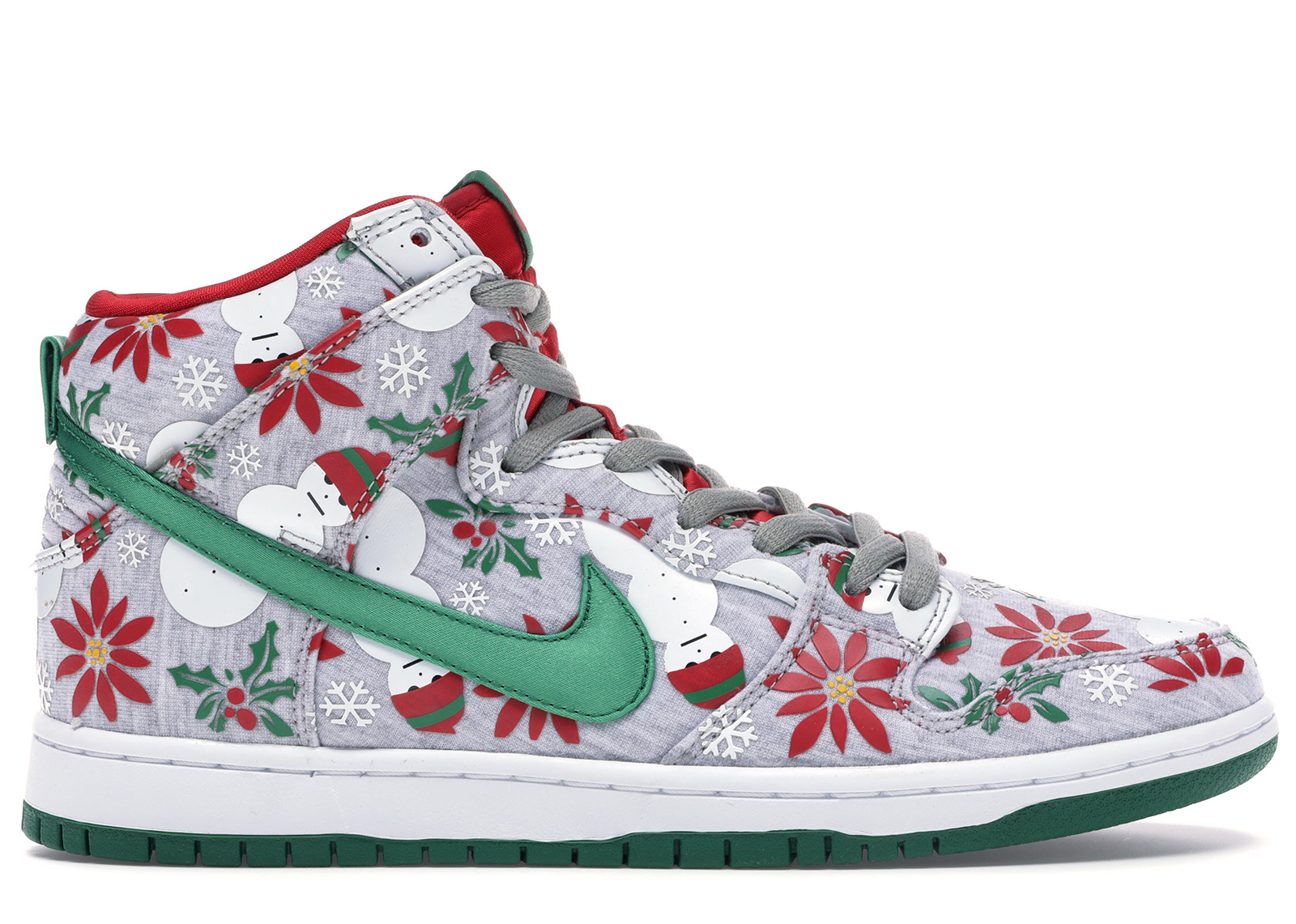 Nike SB Dunk High Concepts Ugly Christmas Sweater Grey Men's ...