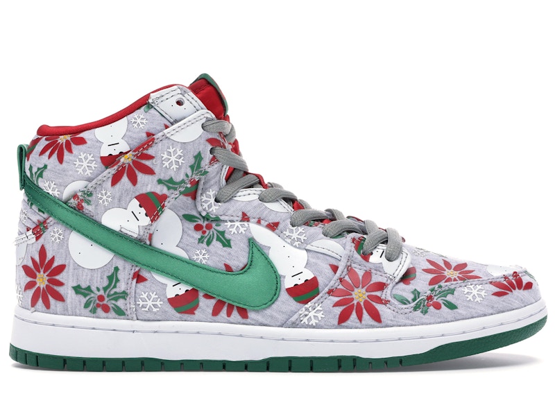 Nike SB Dunk High Concepts Ugly Christmas Sweater Grey (Special