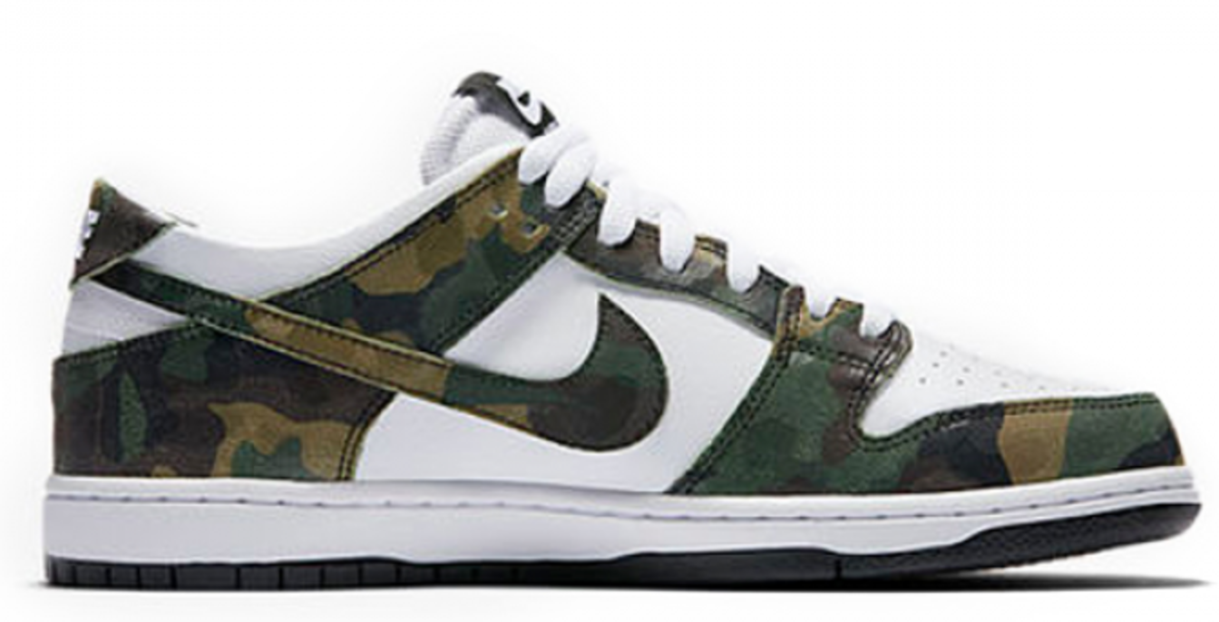 Nike Dunk SB Low Camo Legion Green 