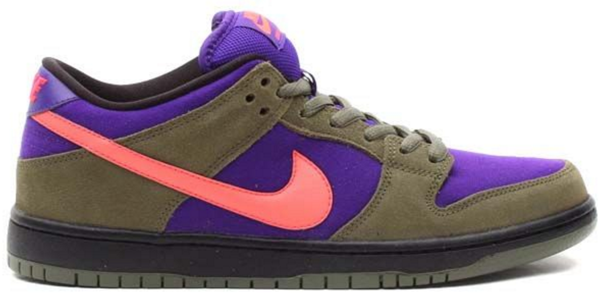 purple and red sb dunks