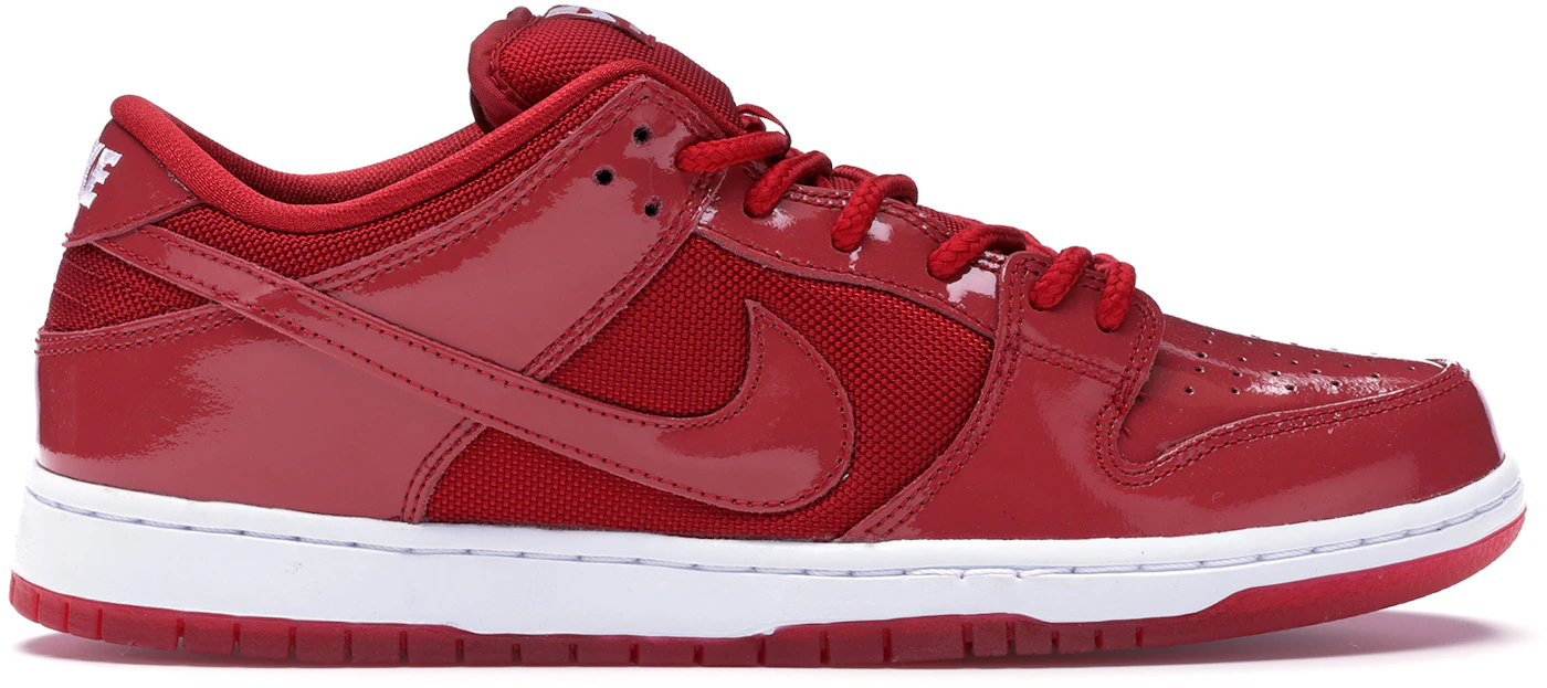 Nike SB Dunk Low Red Patent Leather Men's - 304292-616 - US