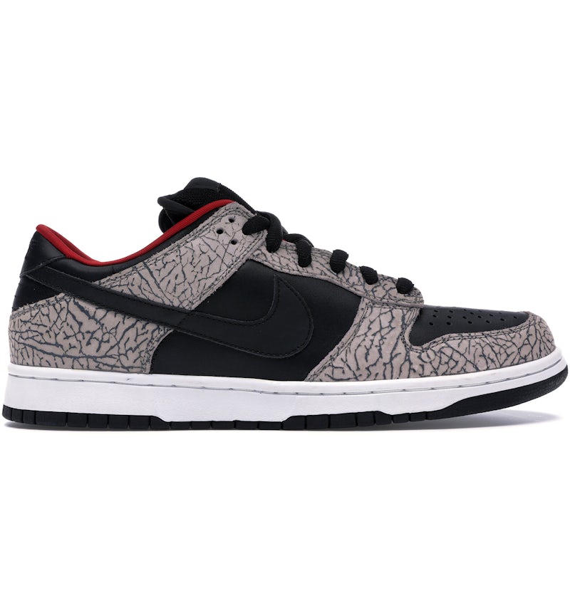 Nike SB Dunk Low Supreme Black Cement (2002) Men's 304292-131 US