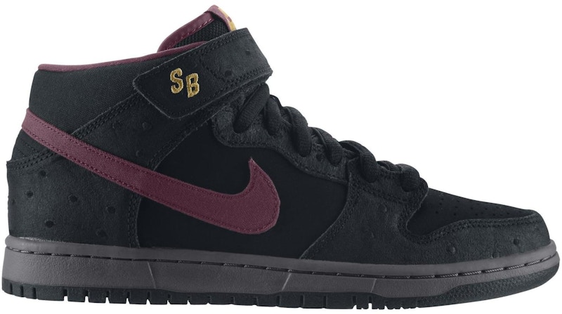 Nike SB Dunk Mid Black Ostrich Cherrywood メンズ - 314383-060 - JP