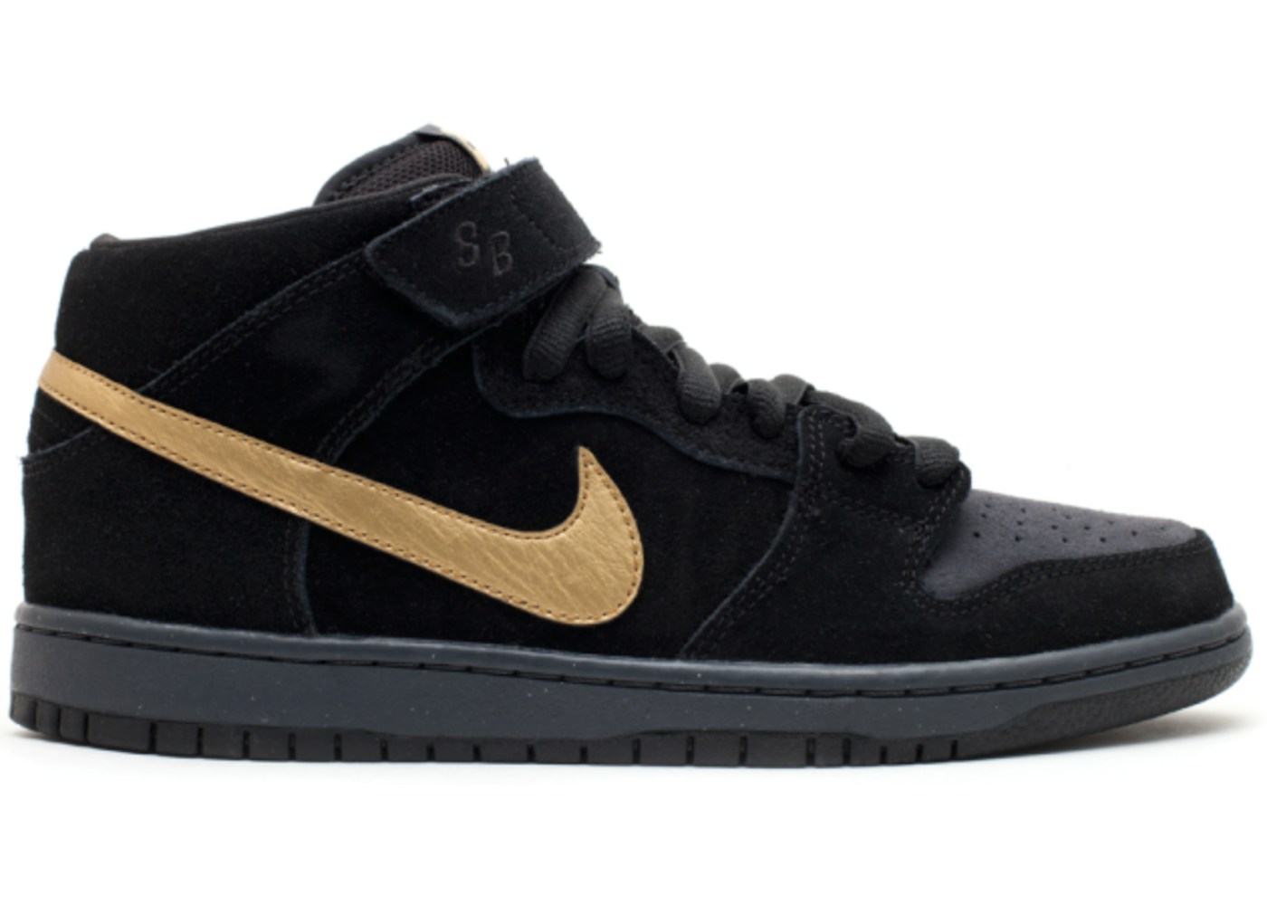 Nike Dunk SB Mid Obsidian Metallic Gold - 314383-474