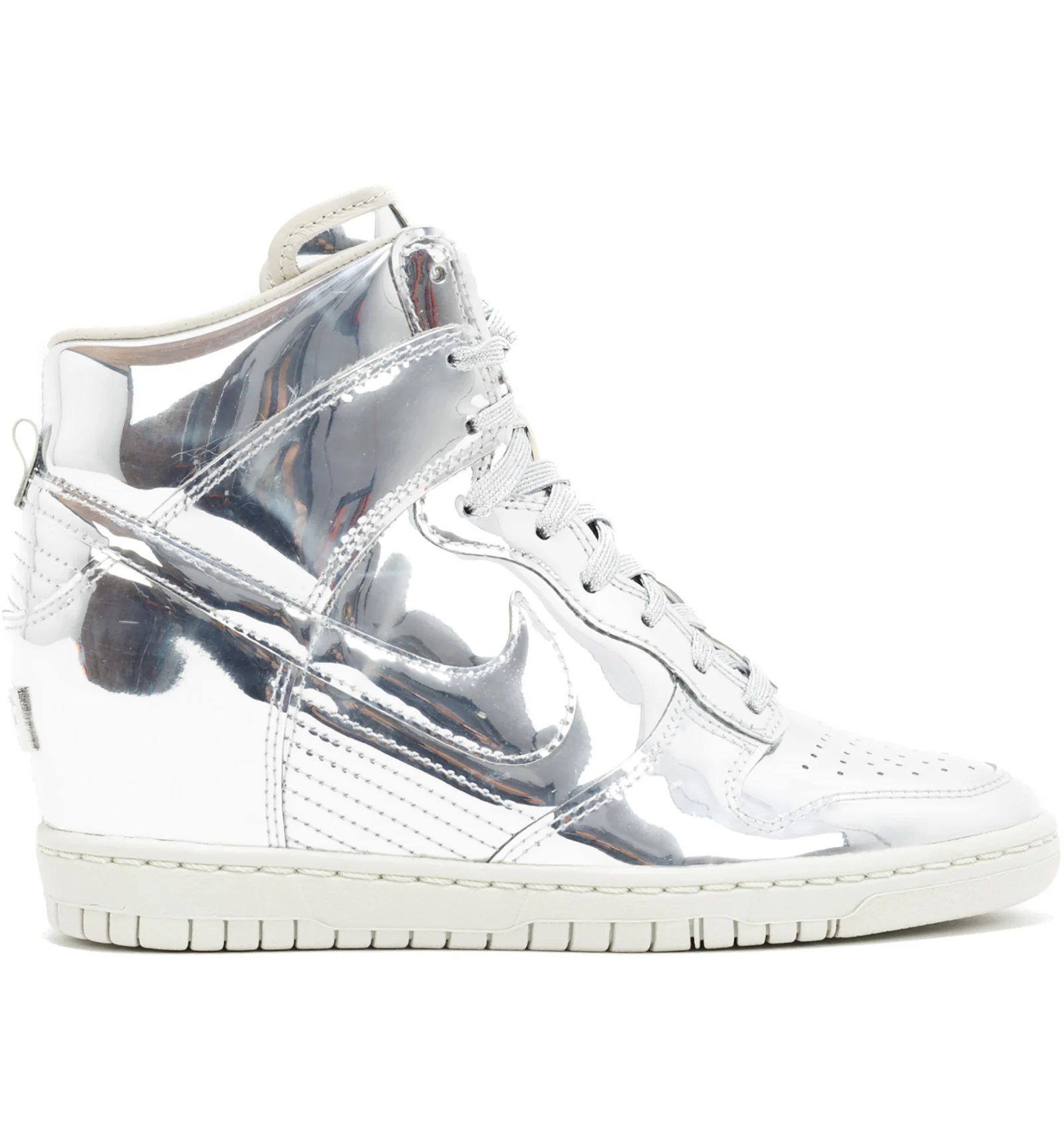 Nike Dunk Sky Hi Liquid Silver Women s 639233 009 US