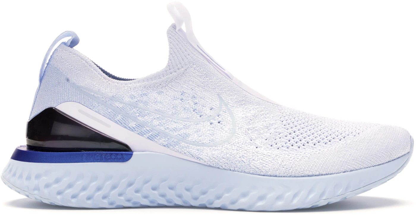 Nike Epic Phantom React Flyknit White Hydrogen Blue (Women's) - BV0415 ...