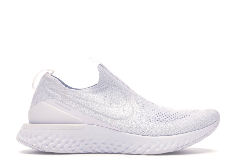 Nike Epic Phantom React Flyknit White Pure Platinum Women s