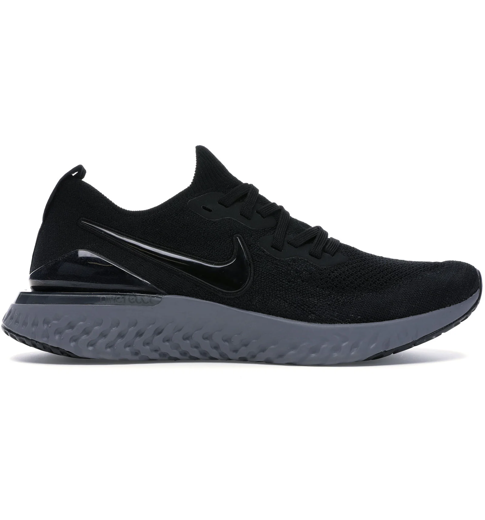 Nike epic react flyknit running shoes black Clearance