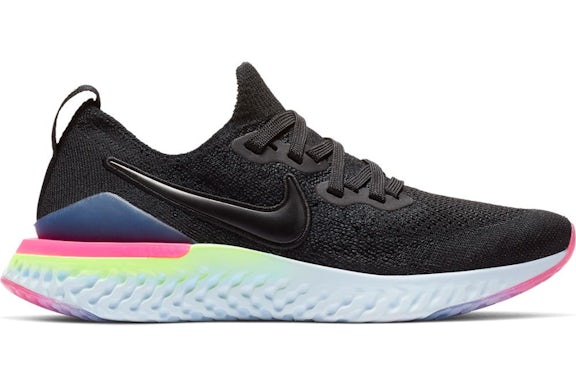 Nike Epic React Flyknit 2 Black Sapphire Hyper Pink (GS)