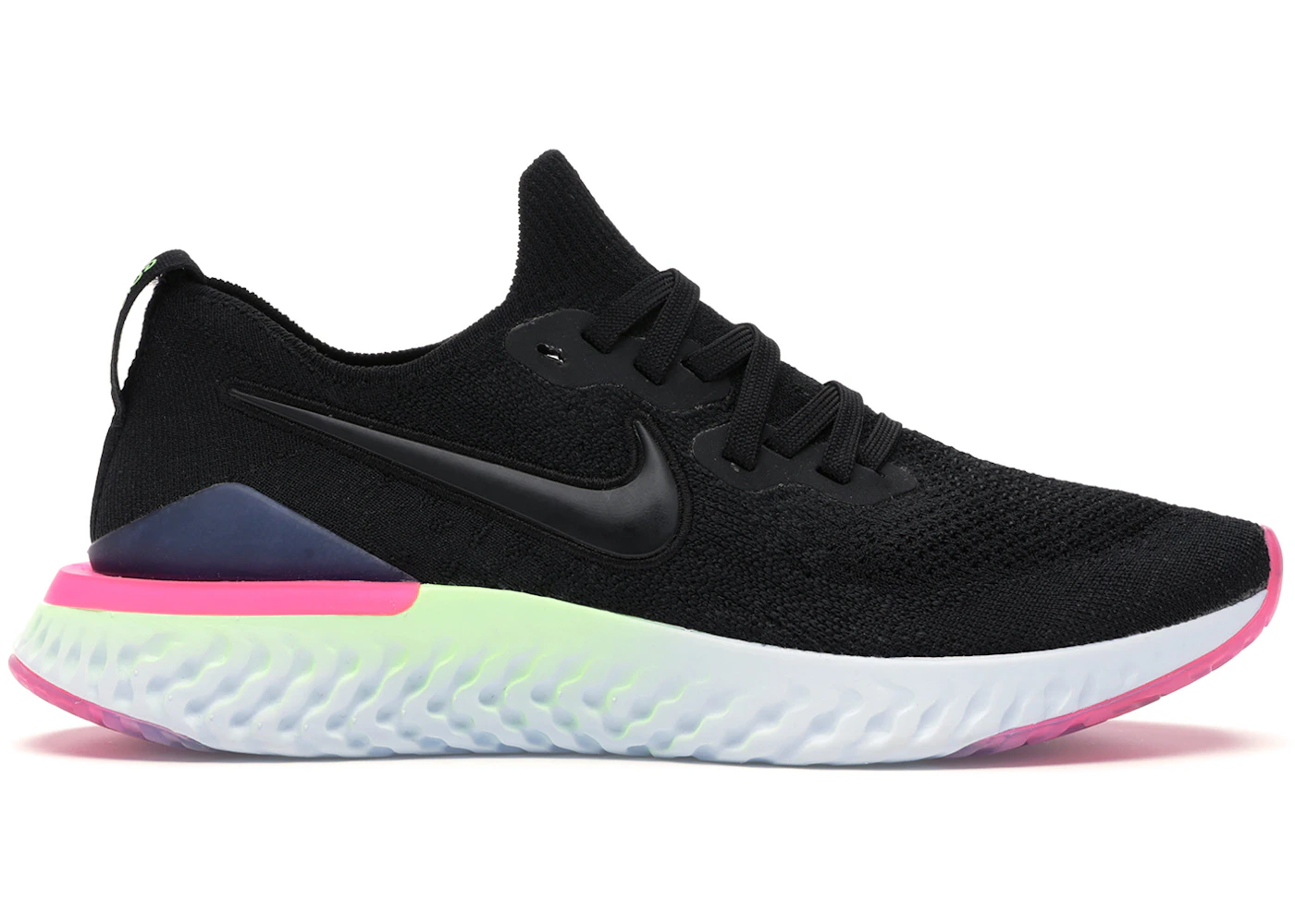 Nike epic react flyknit 2 black and pink Outlet