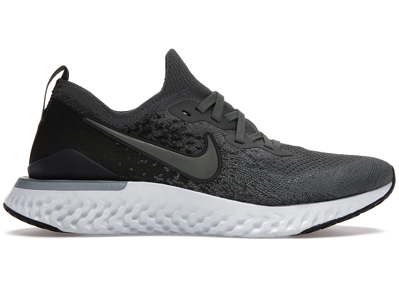 Nike epic react flyknit 2 black gray Clearance