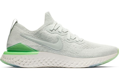 Nike women's epic react running shoes - light silver/sail/green clearance
