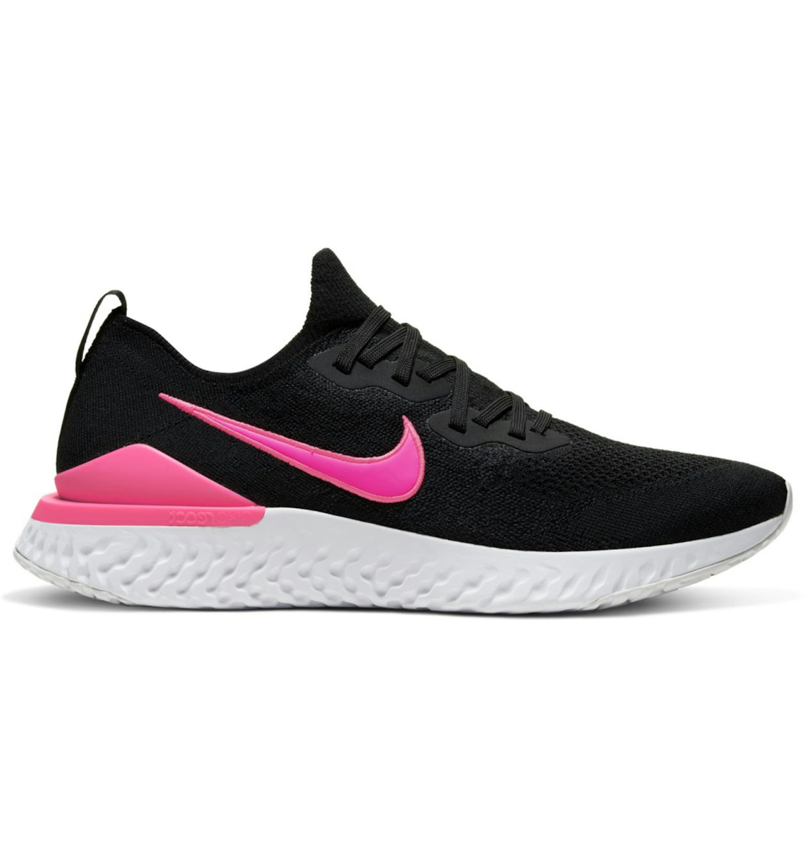 Nike epic react flyknit 2 white black pink Clearance