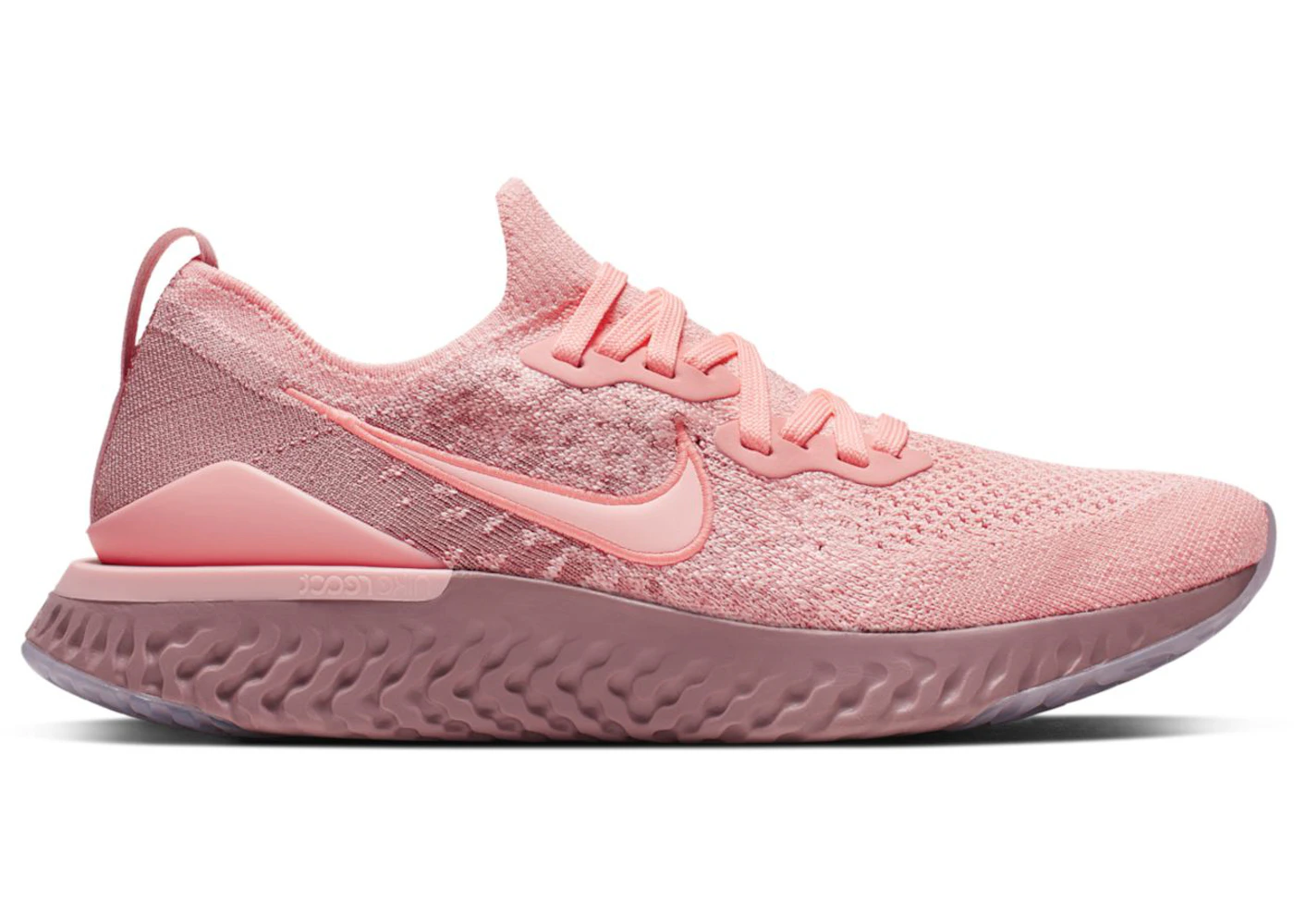 Pink Nike Epic React Flyknit Kids Silver Nike Epic Phantom React