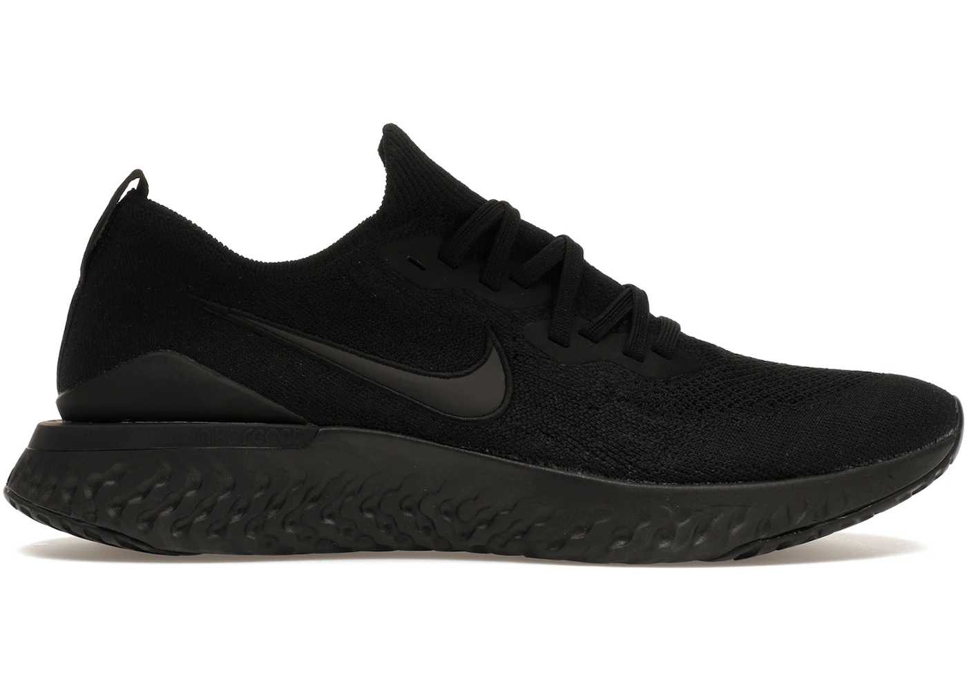 Nike Epic React Flyknit 2 Triple Black Men's - BQ8928-011 - US