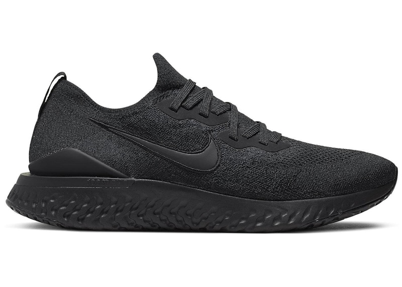 Nike epic react flyknit 2 best sale black white