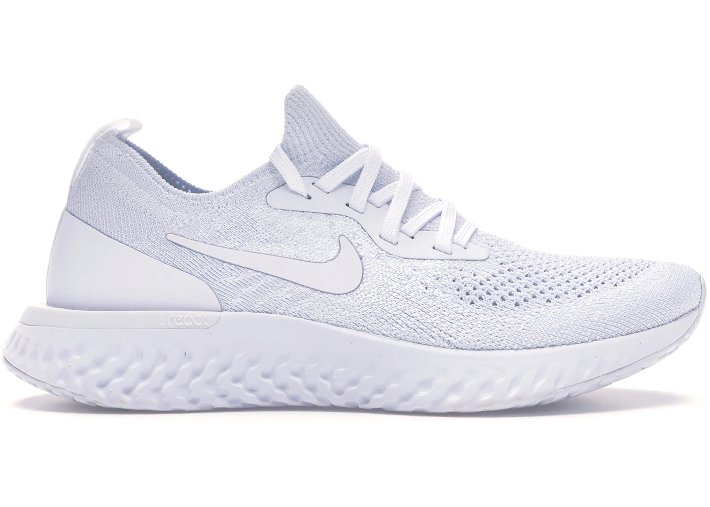 Nike epic react flyknit 2 triple white Clearance