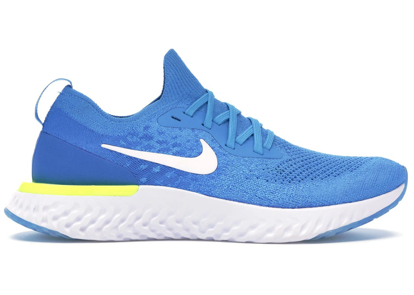 Nike Epic React Flyknit Volt Glow Men s AQ0067 401 US