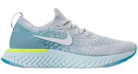 Nike epic react flyknit top white racer blue pink blast