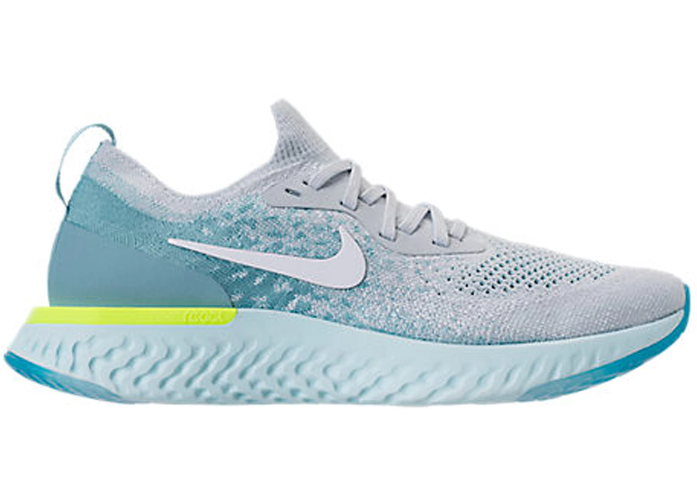 Nike epic react top flyknit blue glow