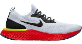 Epic react flyknit 2 white/pink blast/bright citron sales men's running shoe