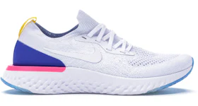 Nike Epic React Flyknit White Racer Blue (Women's) - AQ0070-100 - US