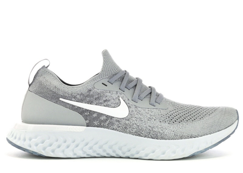 Nike Epic React Flyknit Wolf Grey Men s AQ0067 002 US