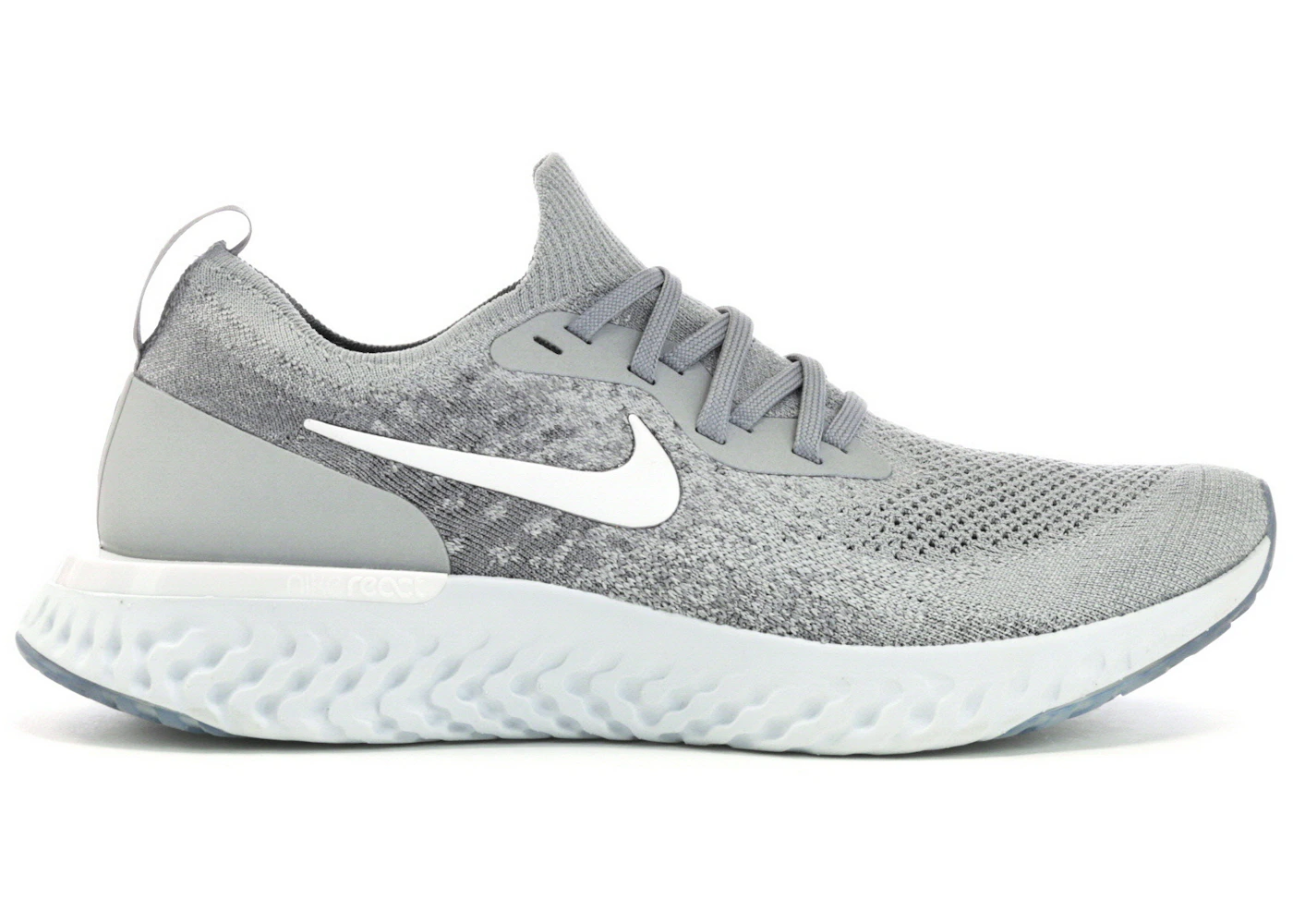 Nike epic react flyknit grey running shoes price Clearance