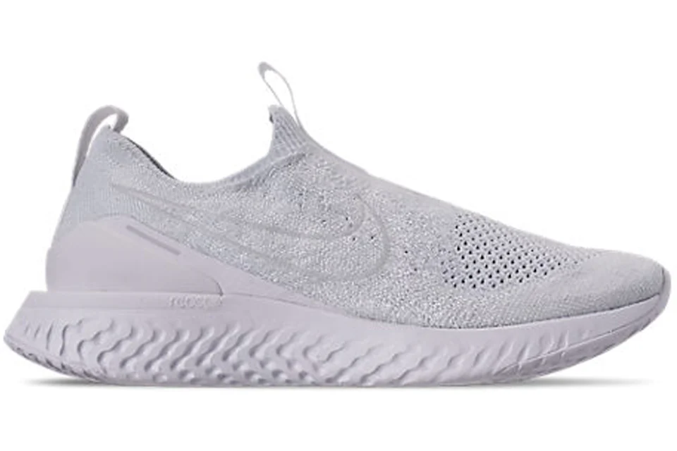 Nike Epic React Moc Flyknit White Pure Platinum Men s BV0417 100