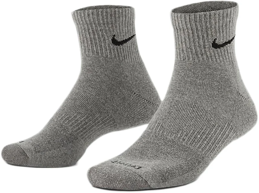 Nike Everyday Plus Cushioned Ankle Socks (6 Pairs) Grey Men's - US