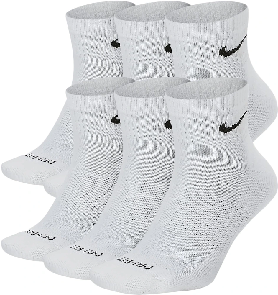 Nike Everyday Plus Cushioned Ankle Socks (6 Pairs) White Men's - US