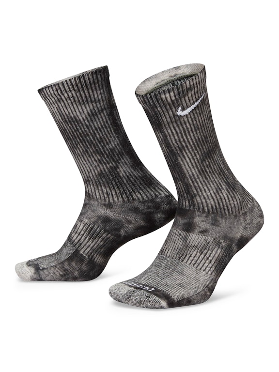Pre-owned Nike Everyday Plus Cushioned Crew Socks Black
