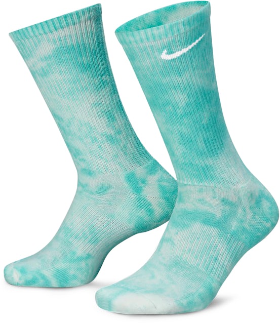 Nike Everyday Plus Cushioned Tie Dye Crew Socks (3 Pairs) - Multi -  Throwback
