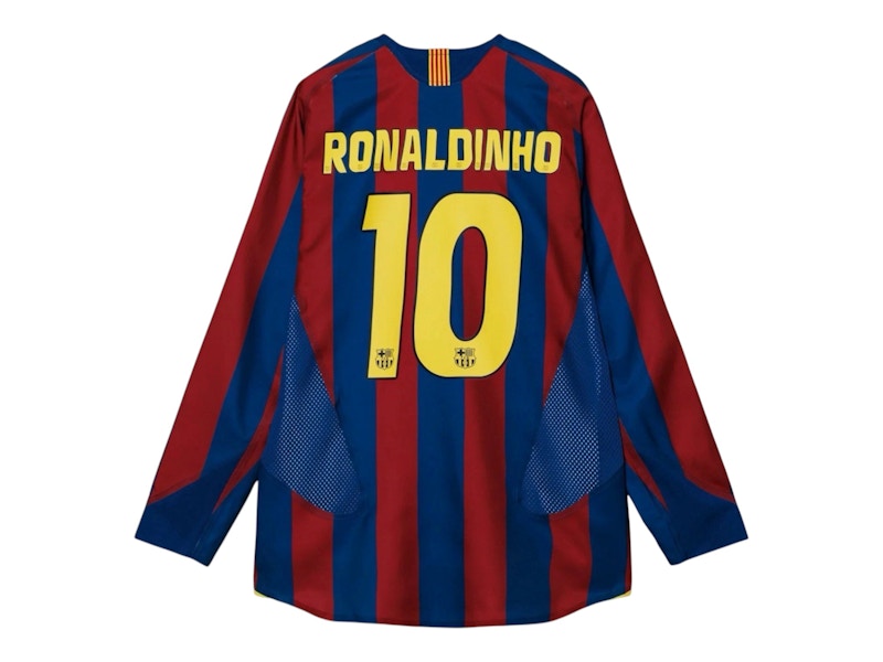 Nike FC Barcelona Re-Issue 2005/06 Ronaldinho #10 Home Jersey Multicolor