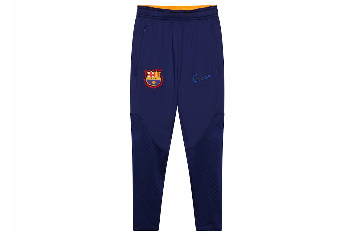 Pre-owned Nike Fc Barcelona Strike Elite Dri-fit Adv Pants Navy Blue