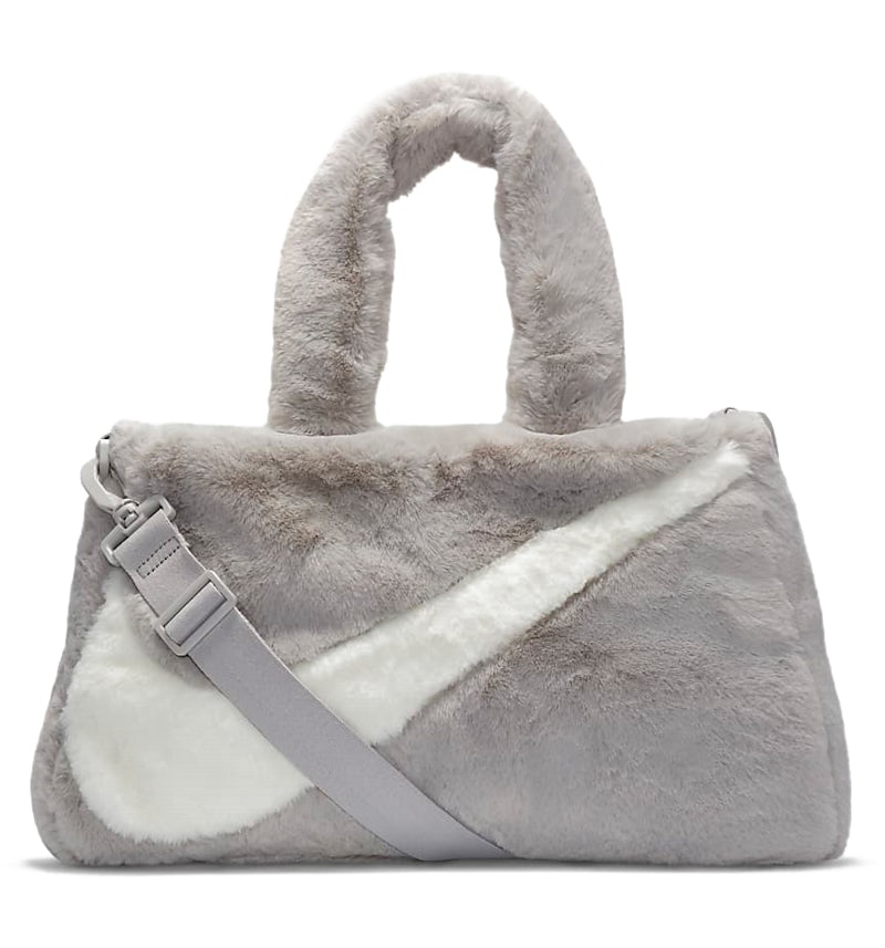 Nike Faux Fur Tote Bag Light Iron Oar FW22 US