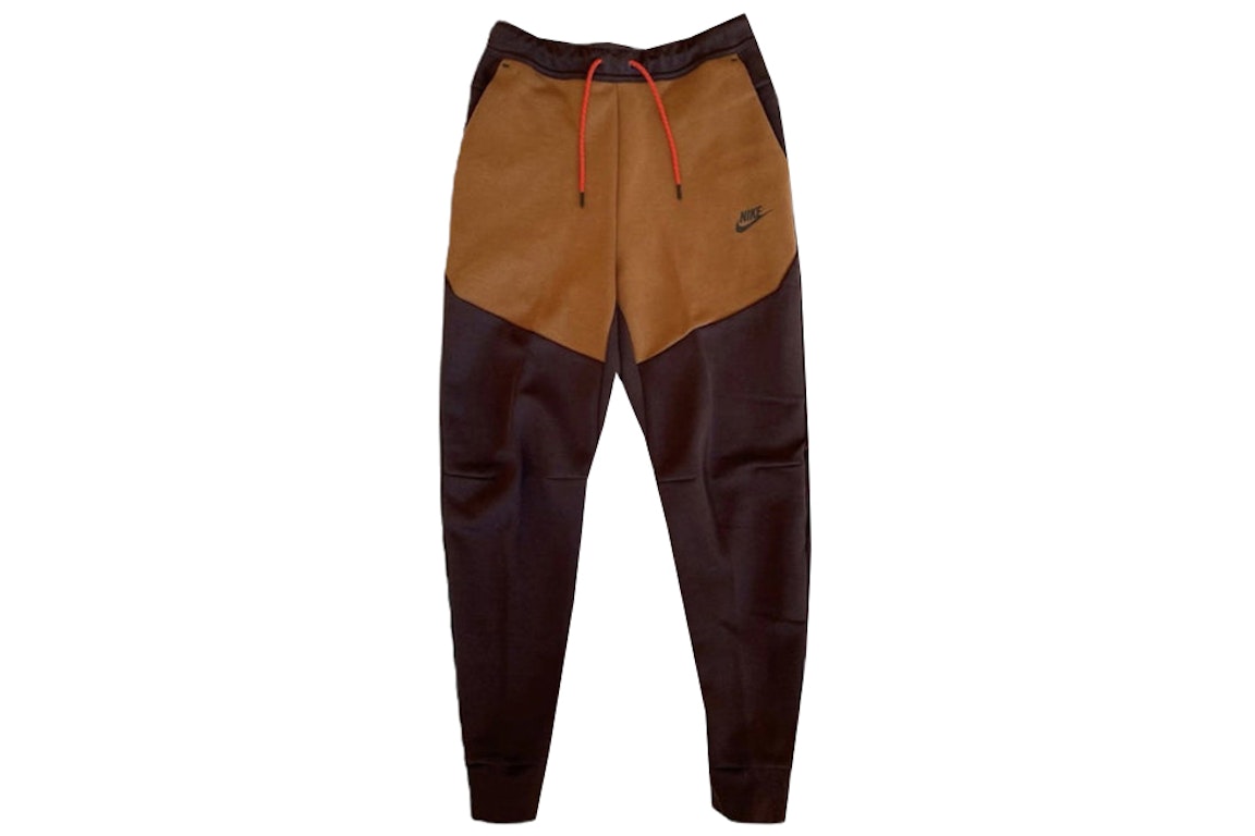 Pre-owned Nike Fleece Tech Lounge Pants Brown Basalt/pecan