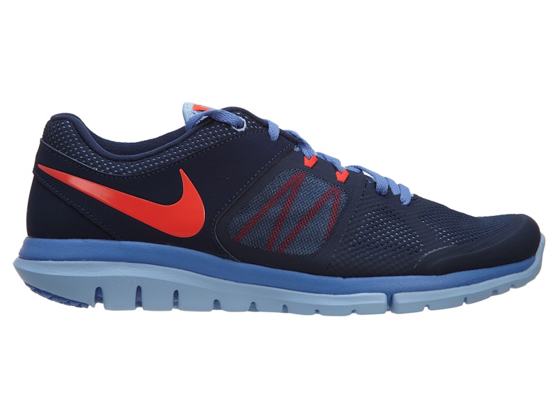 Nike Flex 2014 Rn Msl Mid Navy Bright Crmsn Almnm Plr Women s